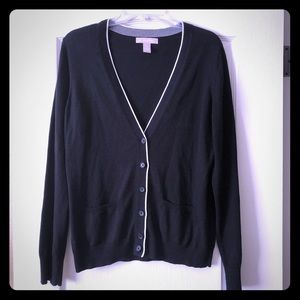 Black and white boyfriend cardigan